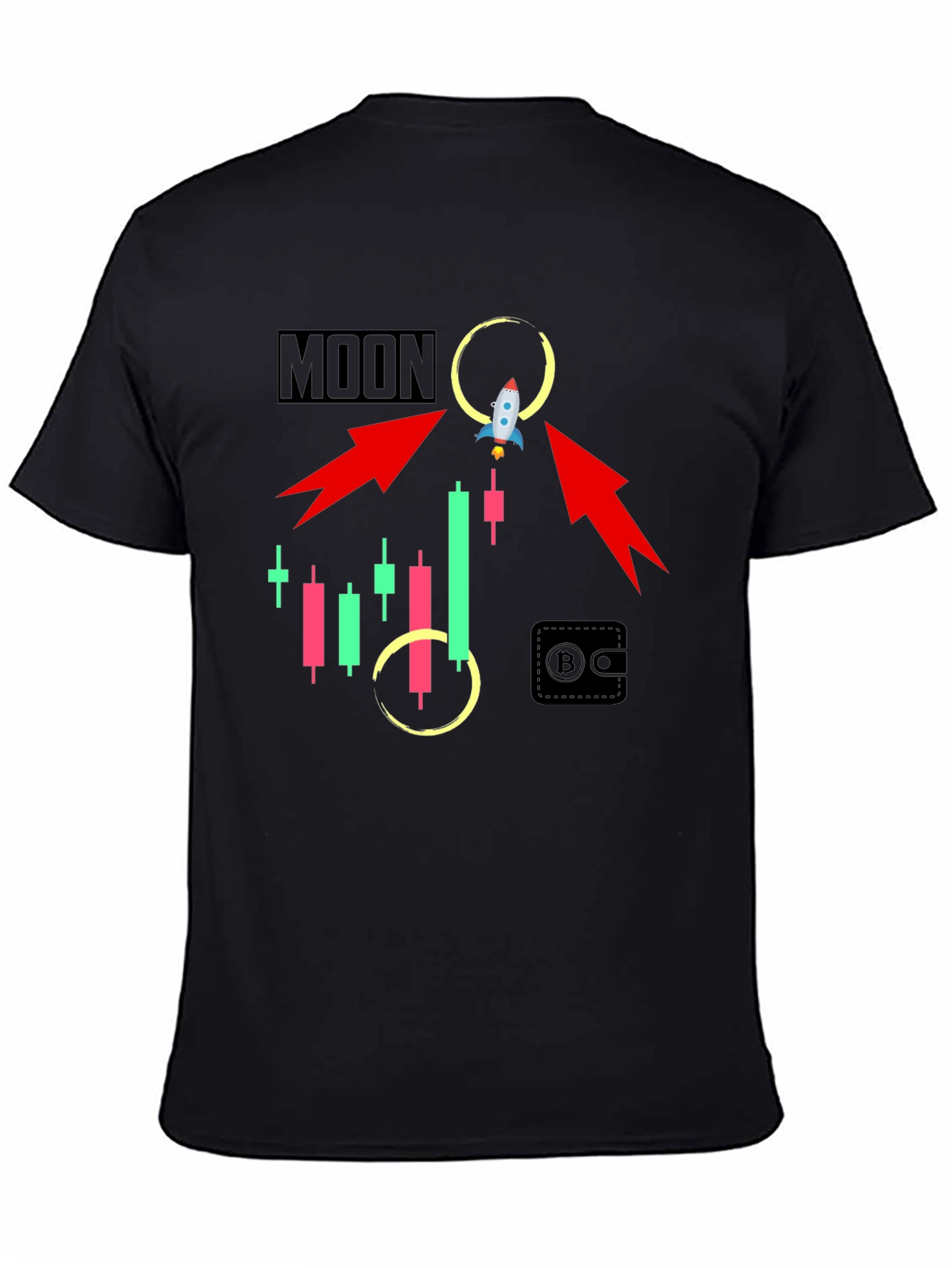 To the Moon Crypto T-Shirt - Trader Gift