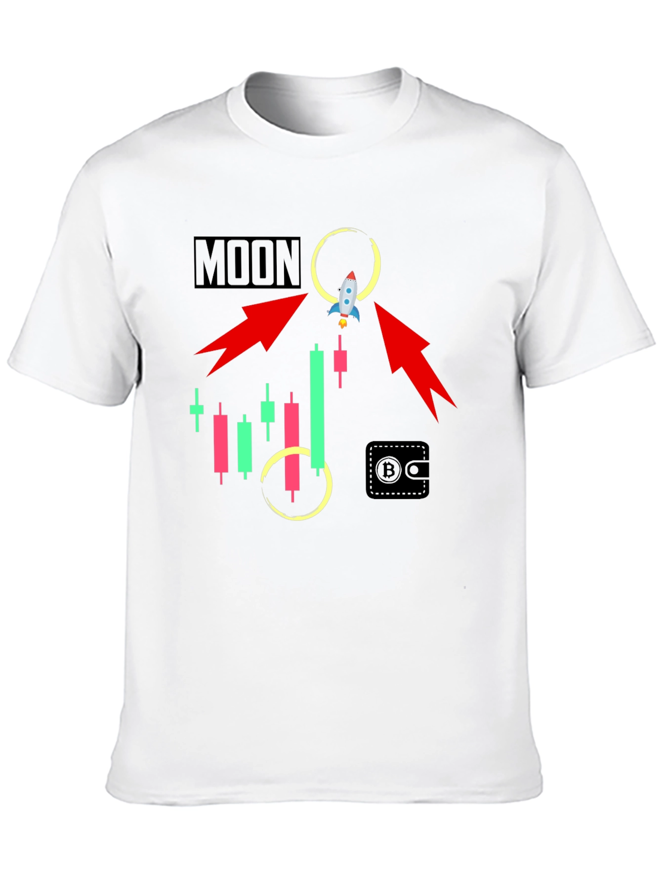 To the Moon Crypto T-Shirt - Trader Gift