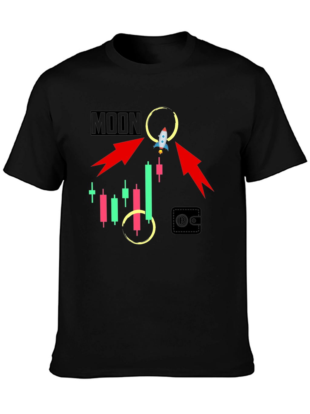 To the Moon Crypto T-Shirt - Trader Gift
