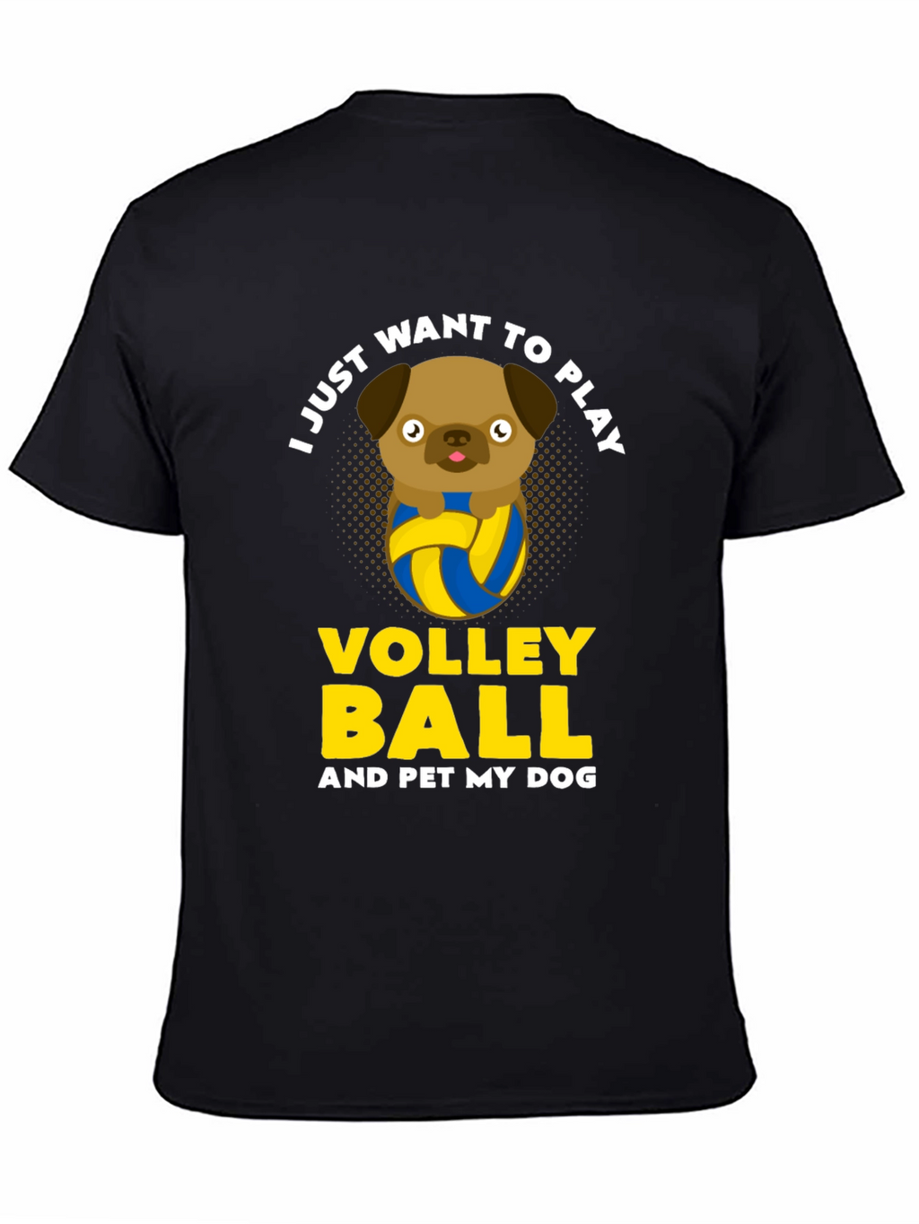 Volleyball Dog Graphic Tee - Pet Lover Shirt