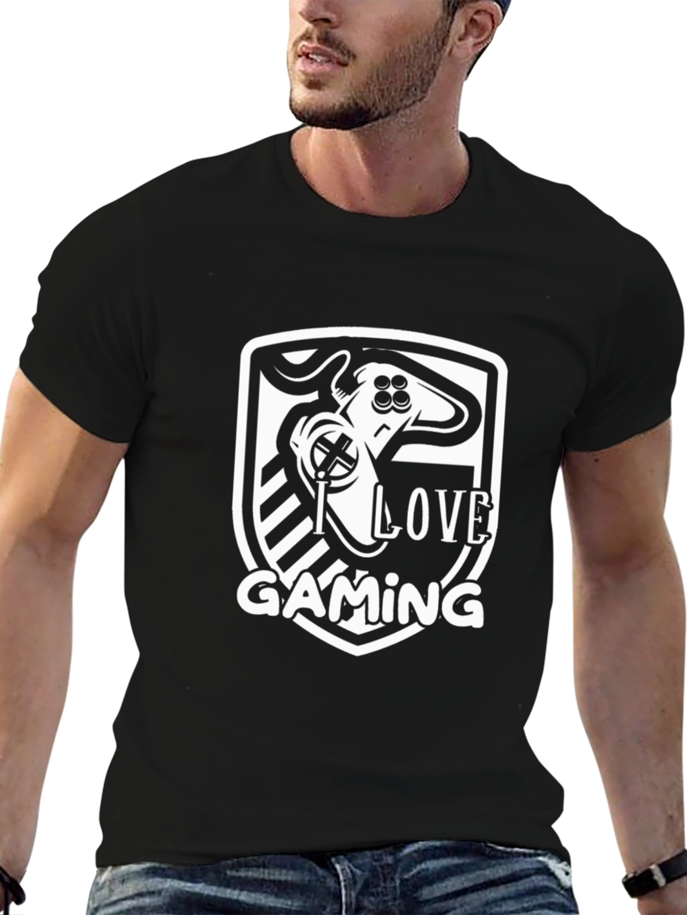I Love Gaming T-Shirt - Gamer Controller Design