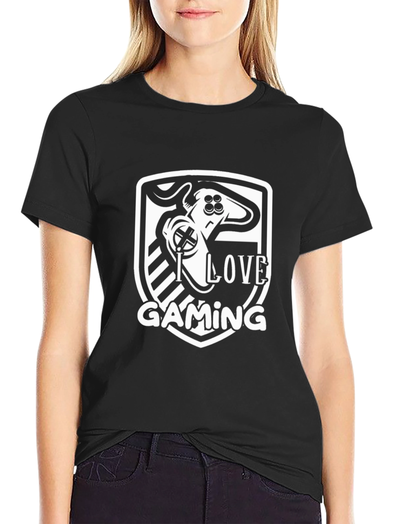 I Love Gaming T-Shirt - Gamer Controller Design