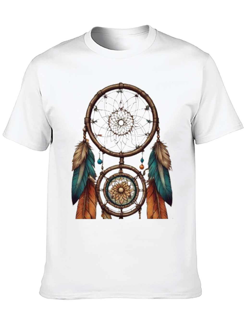 Dreamcatcher Graphic Tee - Black Cotton T-Shirt