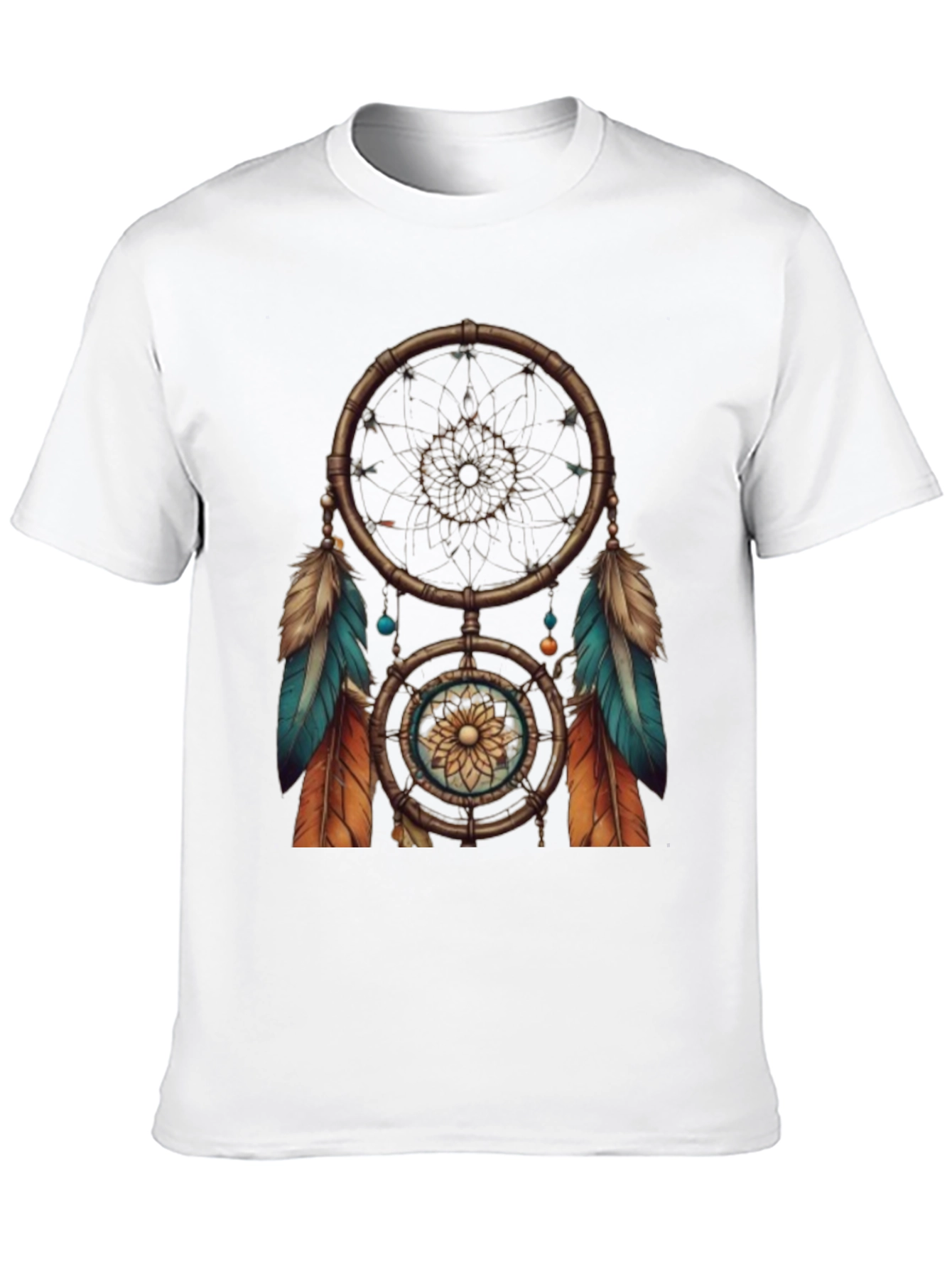 Dreamcatcher Graphic Tee - Black Cotton T-Shirt