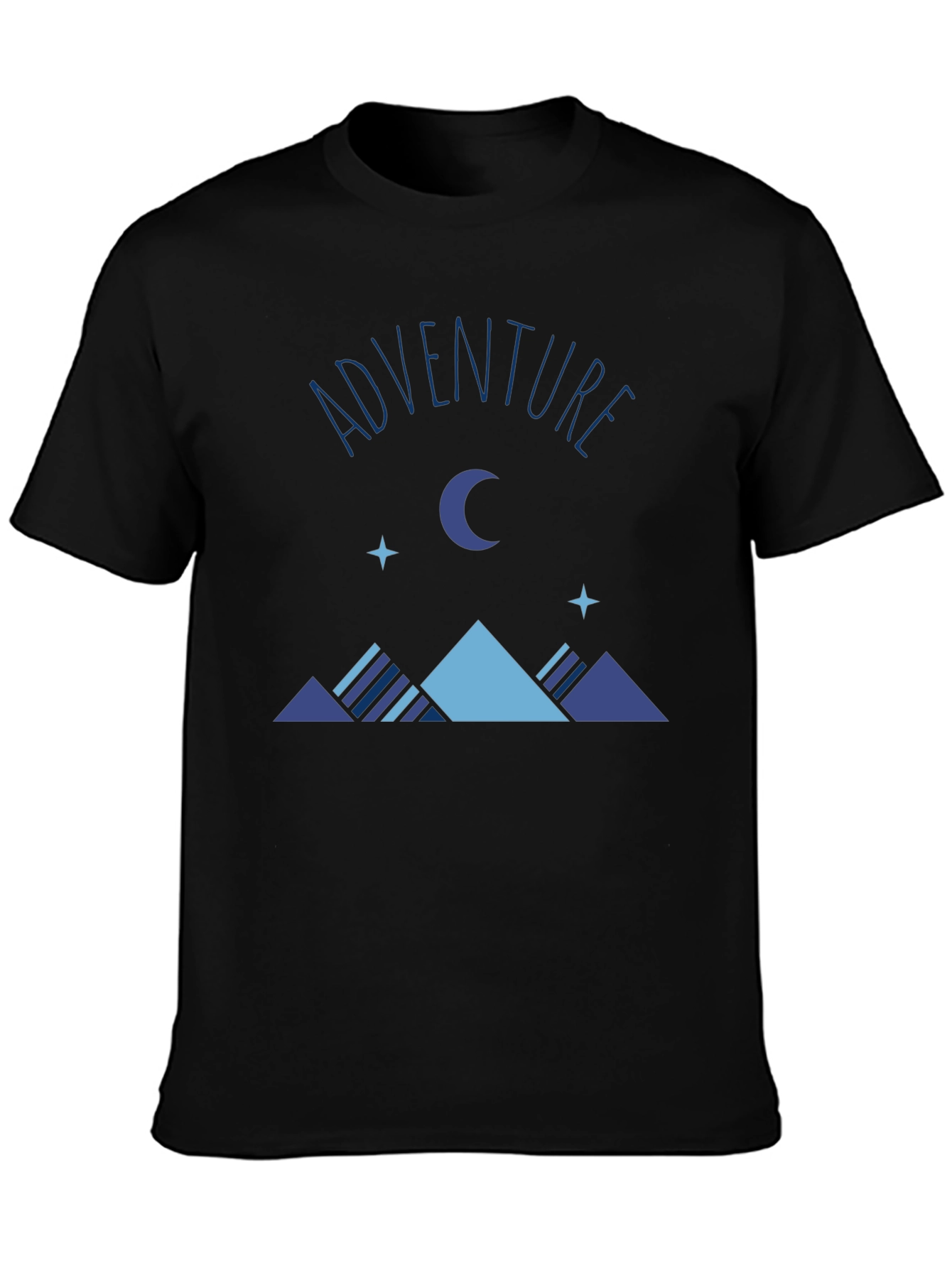 Adventure Graphic Print Tee - Mens Black T-Shirt