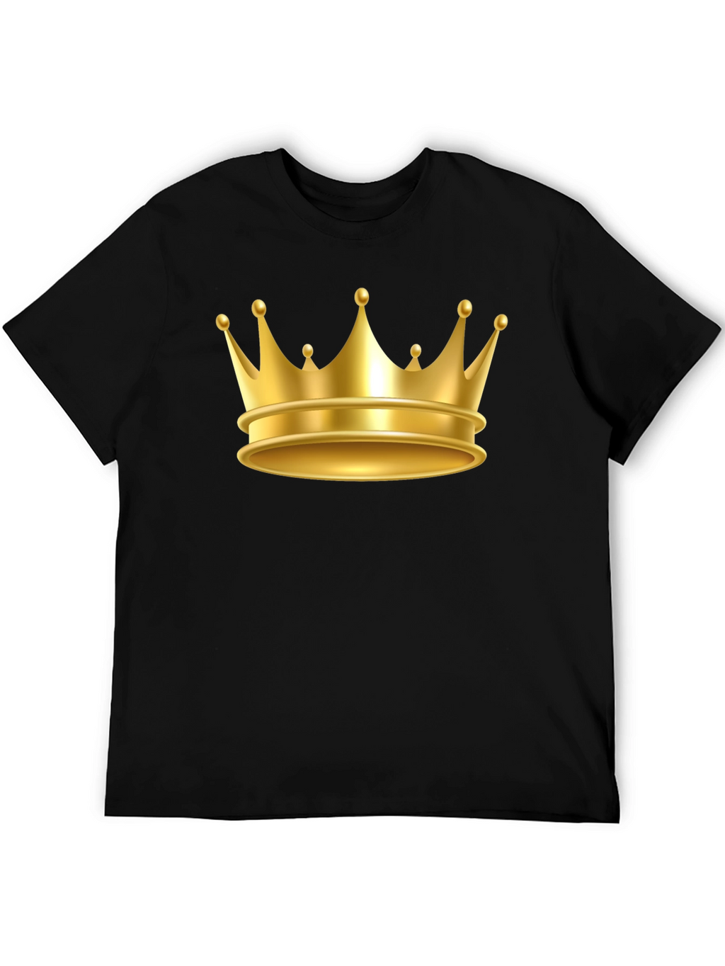 Gold Crown Graphic Tee - Premium Cotton Blend