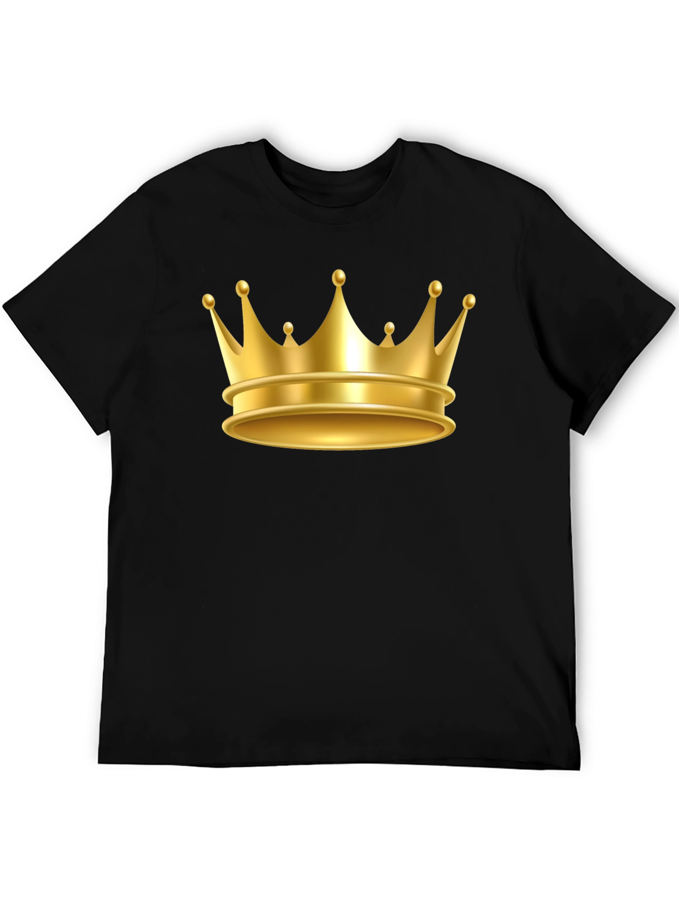Gold Crown Graphic Tee - Premium Cotton Blend