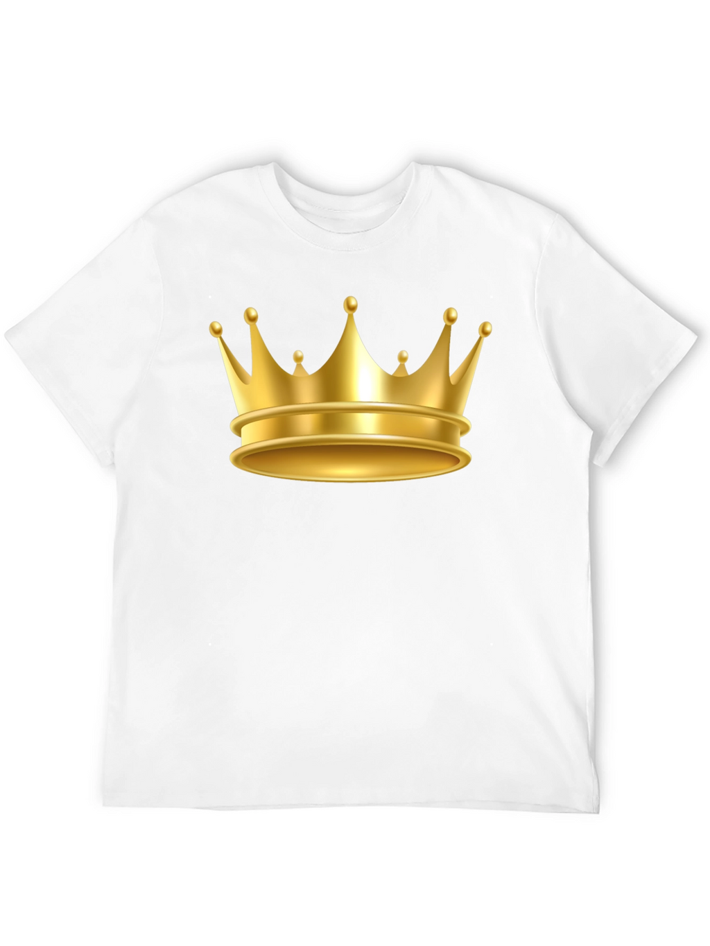 Gold Crown Graphic Tee - Premium Cotton Blend