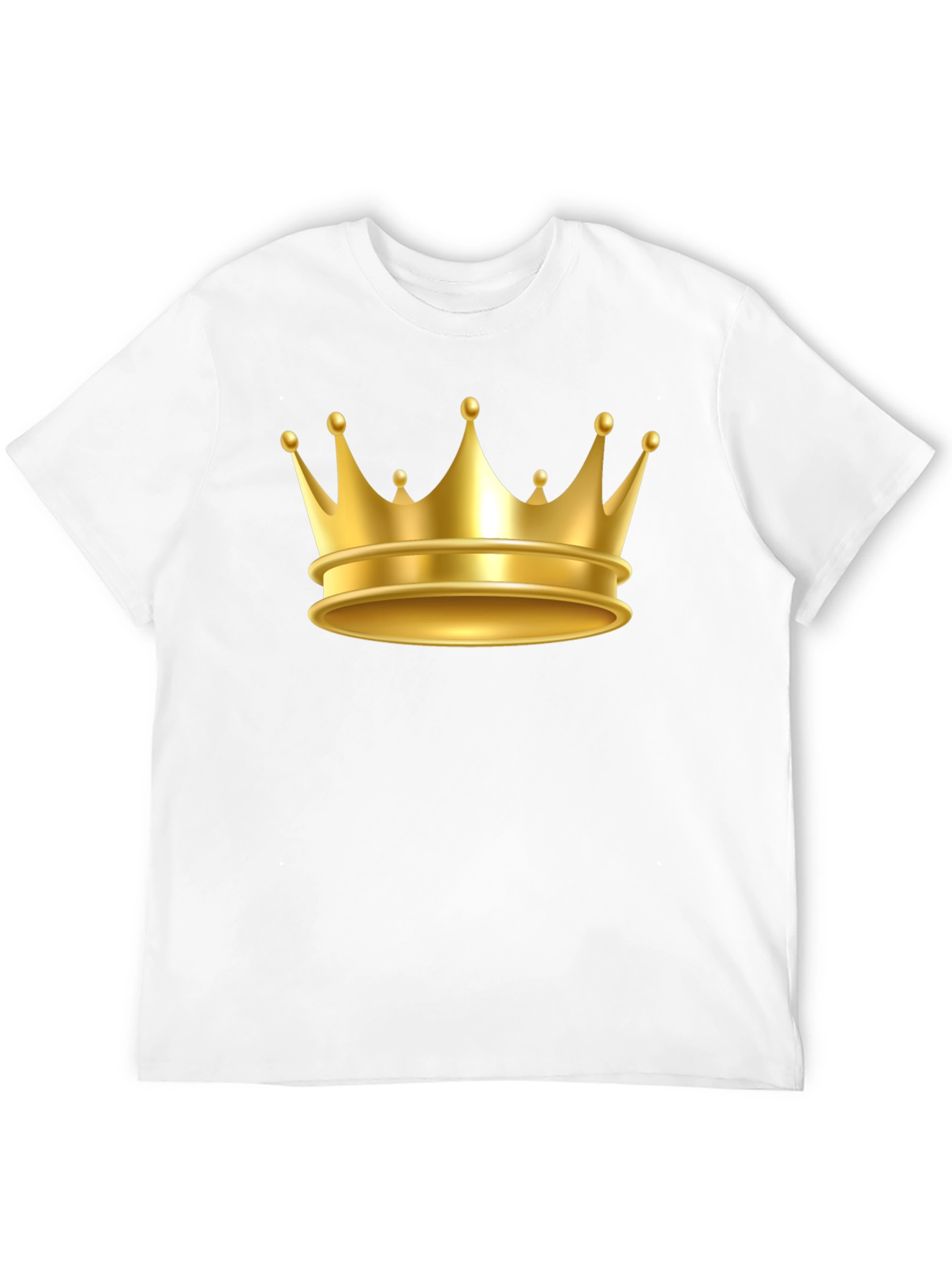 Gold Crown Graphic Tee - Premium Cotton Blend