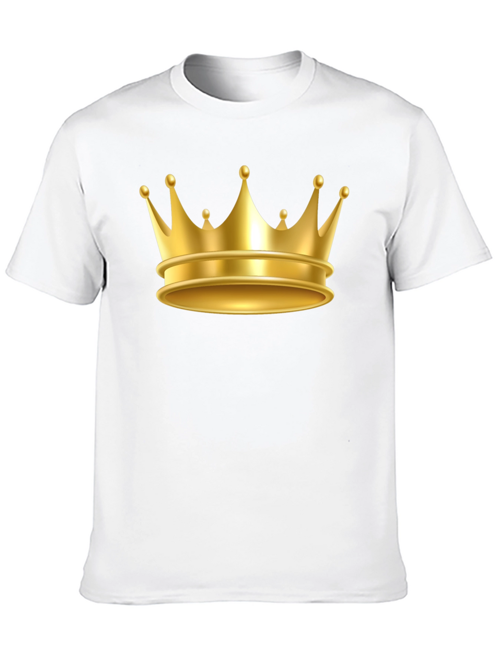 Gold Crown Graphic Tee - Premium Cotton Blend
