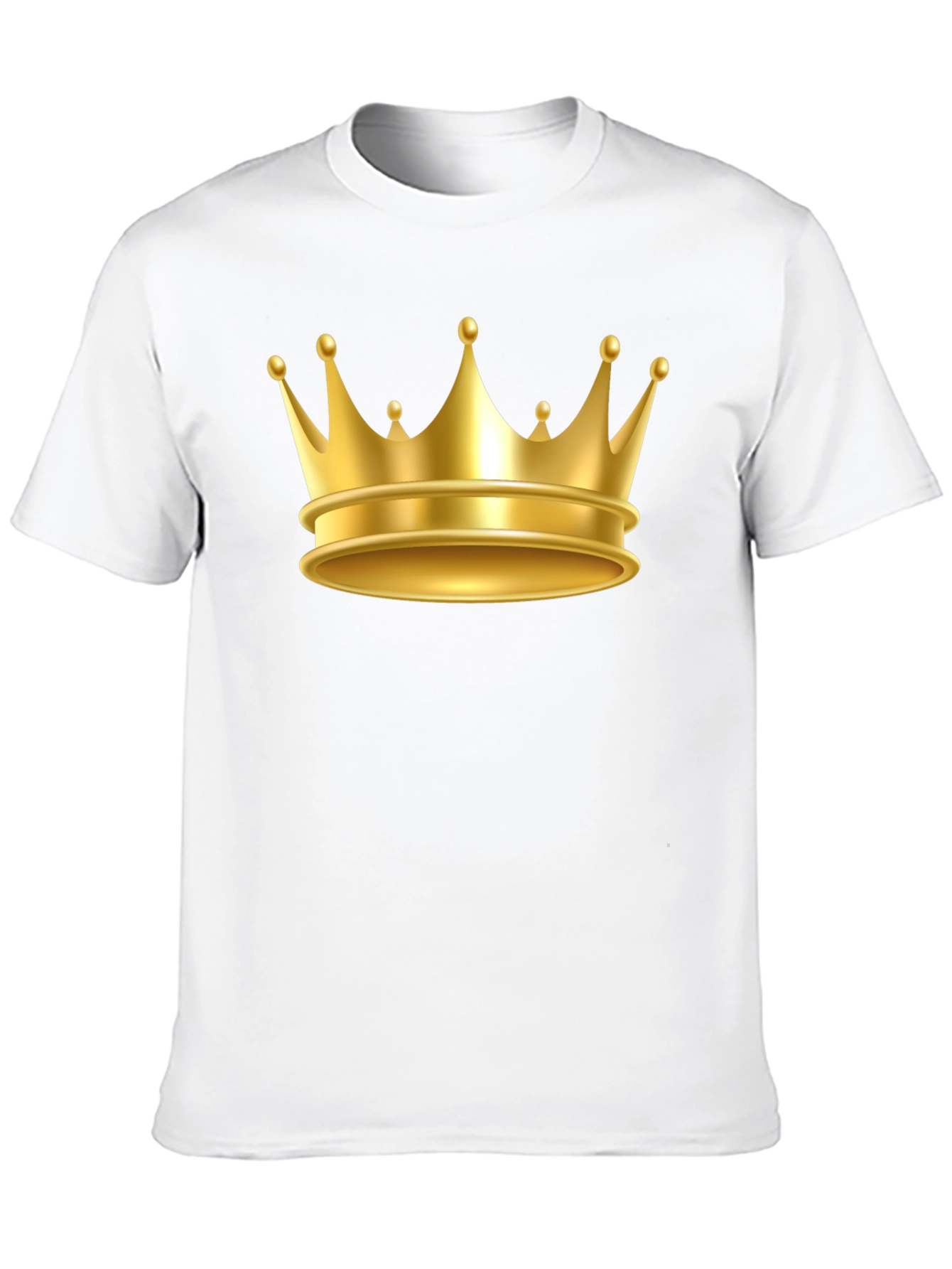 Gold Crown Graphic Tee - Premium Cotton Blend