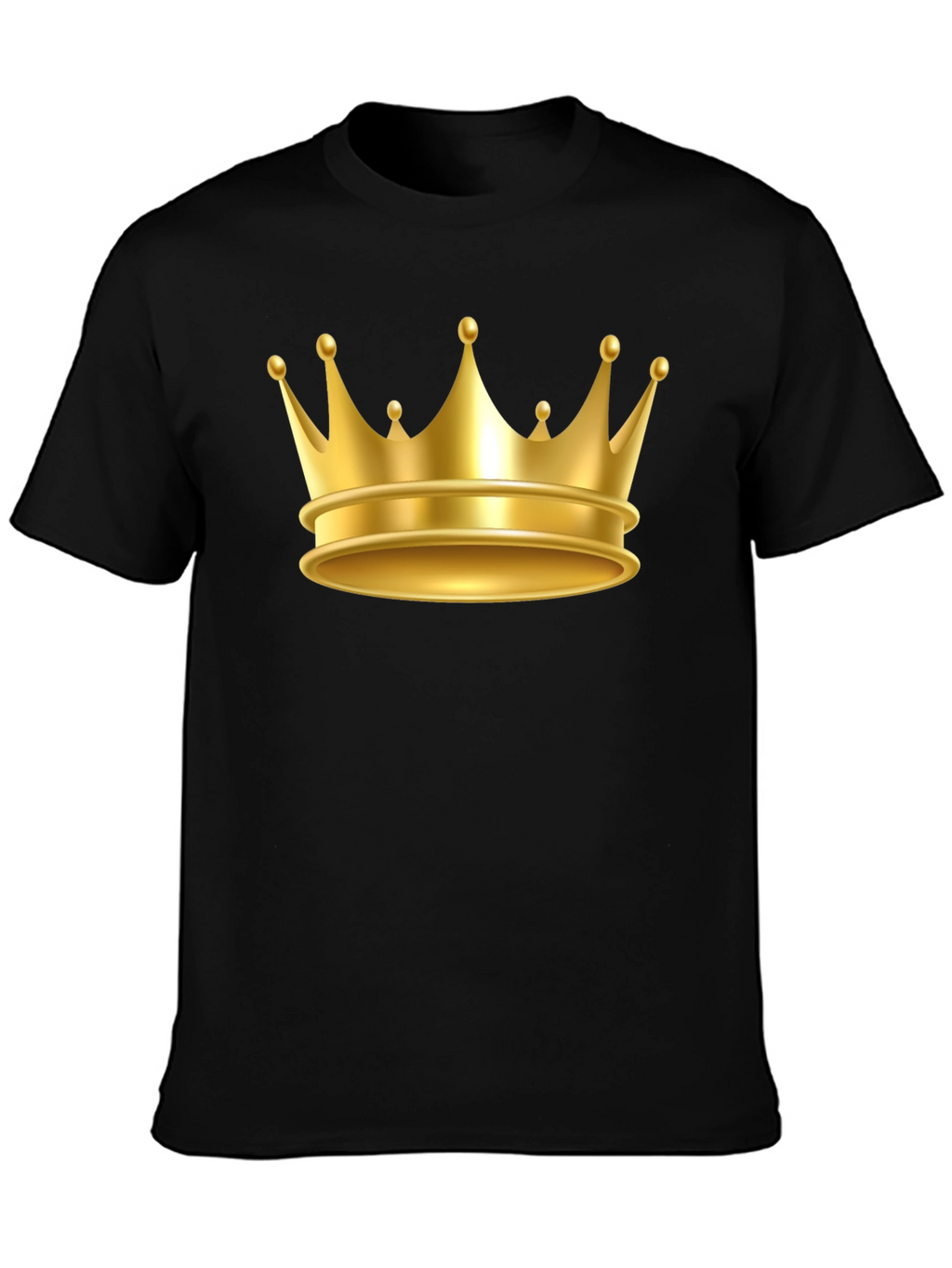 Gold Crown Graphic Tee - Premium Cotton Blend