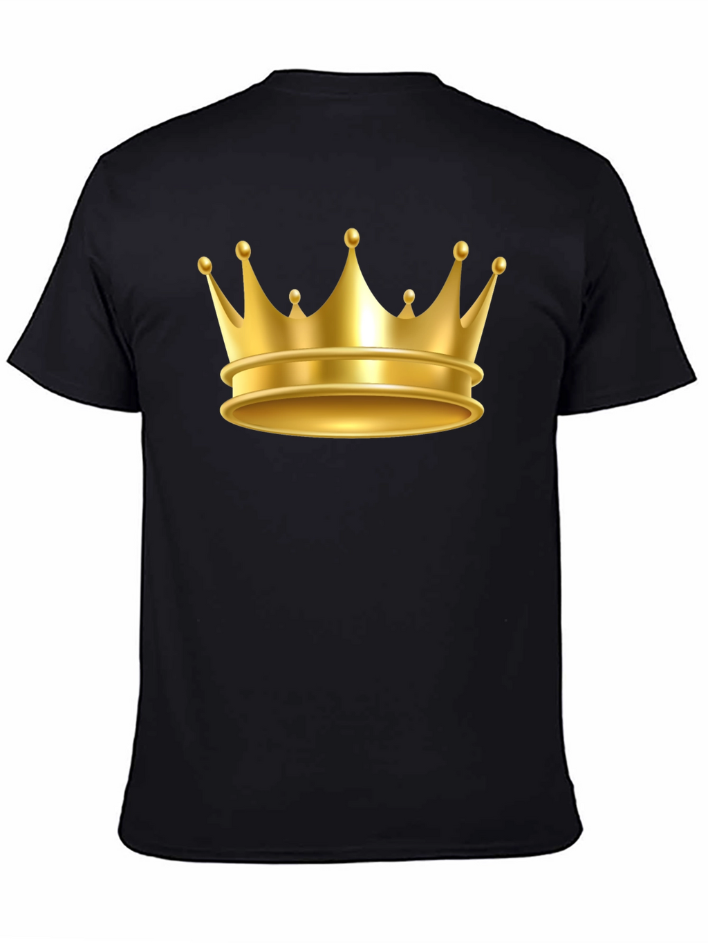 Gold Crown Graphic Tee - Premium Cotton Blend
