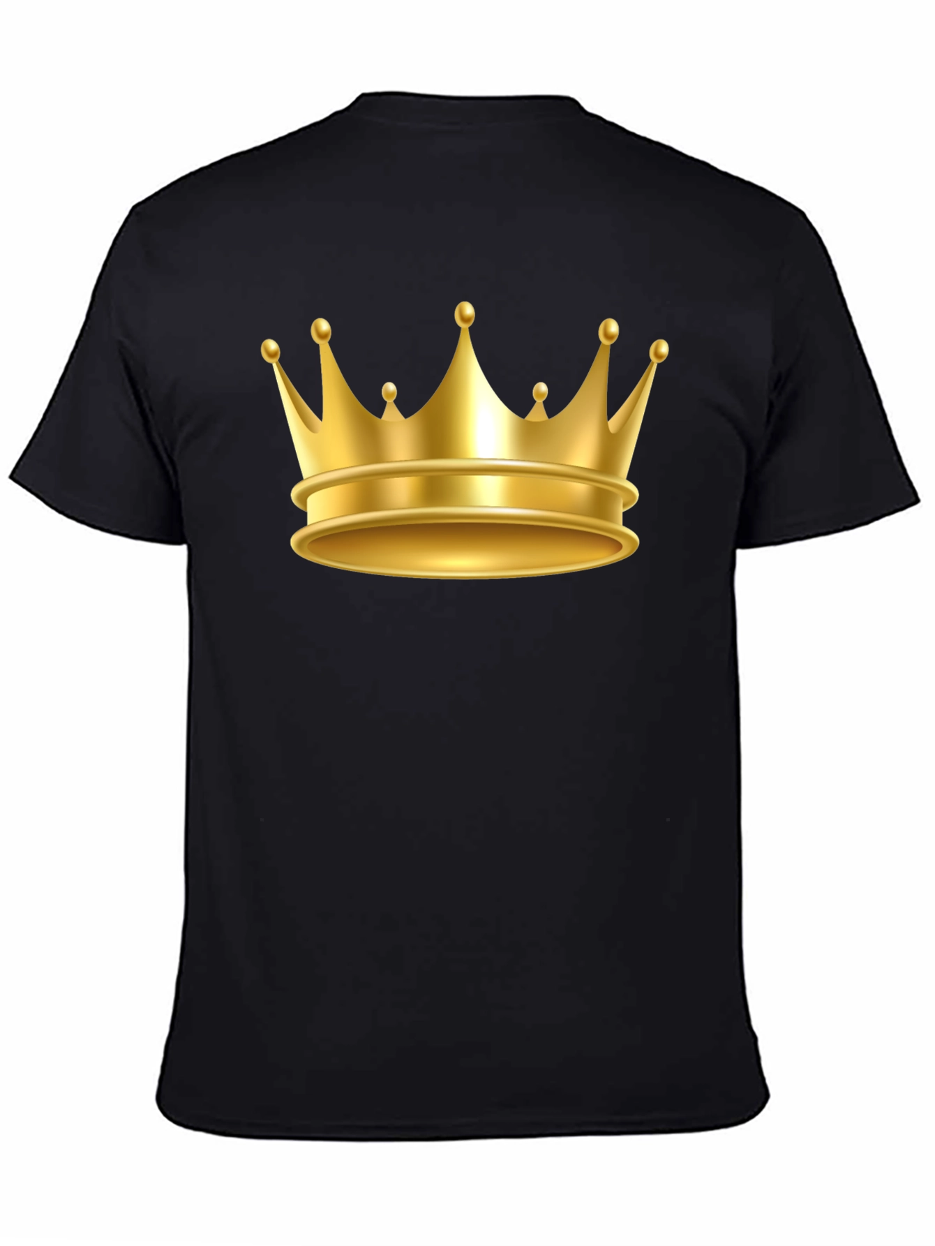 Gold Crown Graphic Tee - Premium Cotton Blend