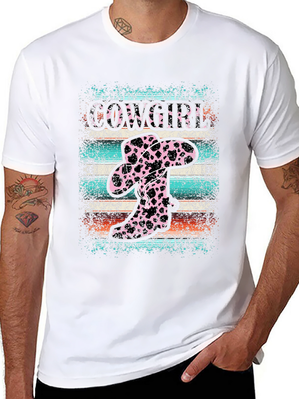 Cowgirl Boots and Hat Graphic T-Shirt
