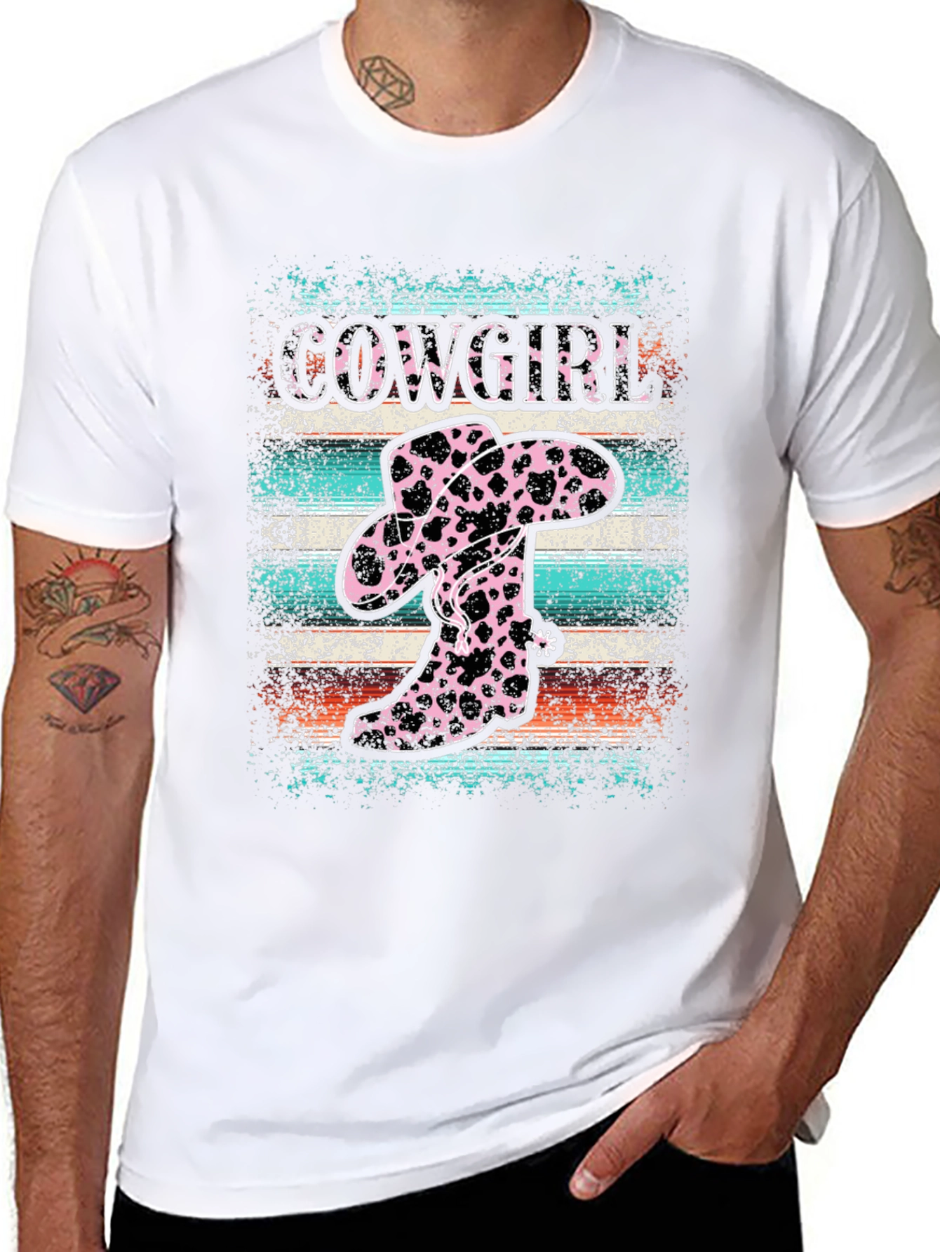 Cowgirl Boots and Hat Graphic T-Shirt