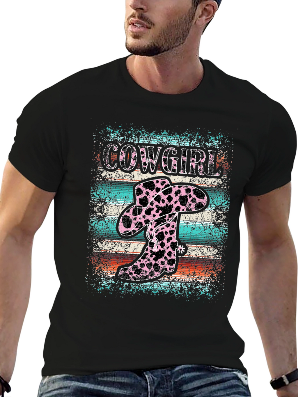 Cowgirl Boots and Hat Graphic T-Shirt