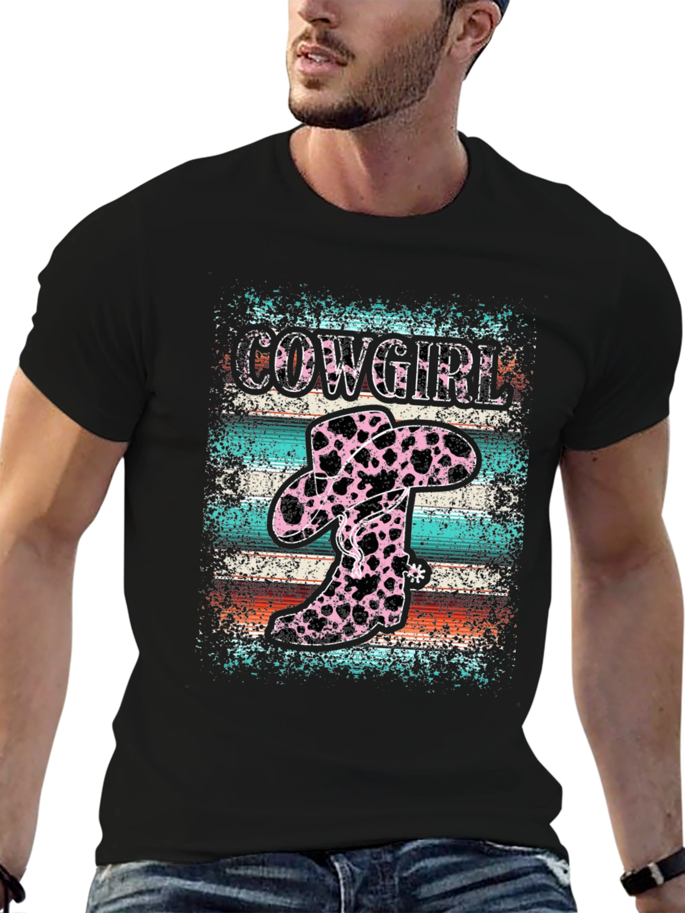 Cowgirl Boots and Hat Graphic T-Shirt