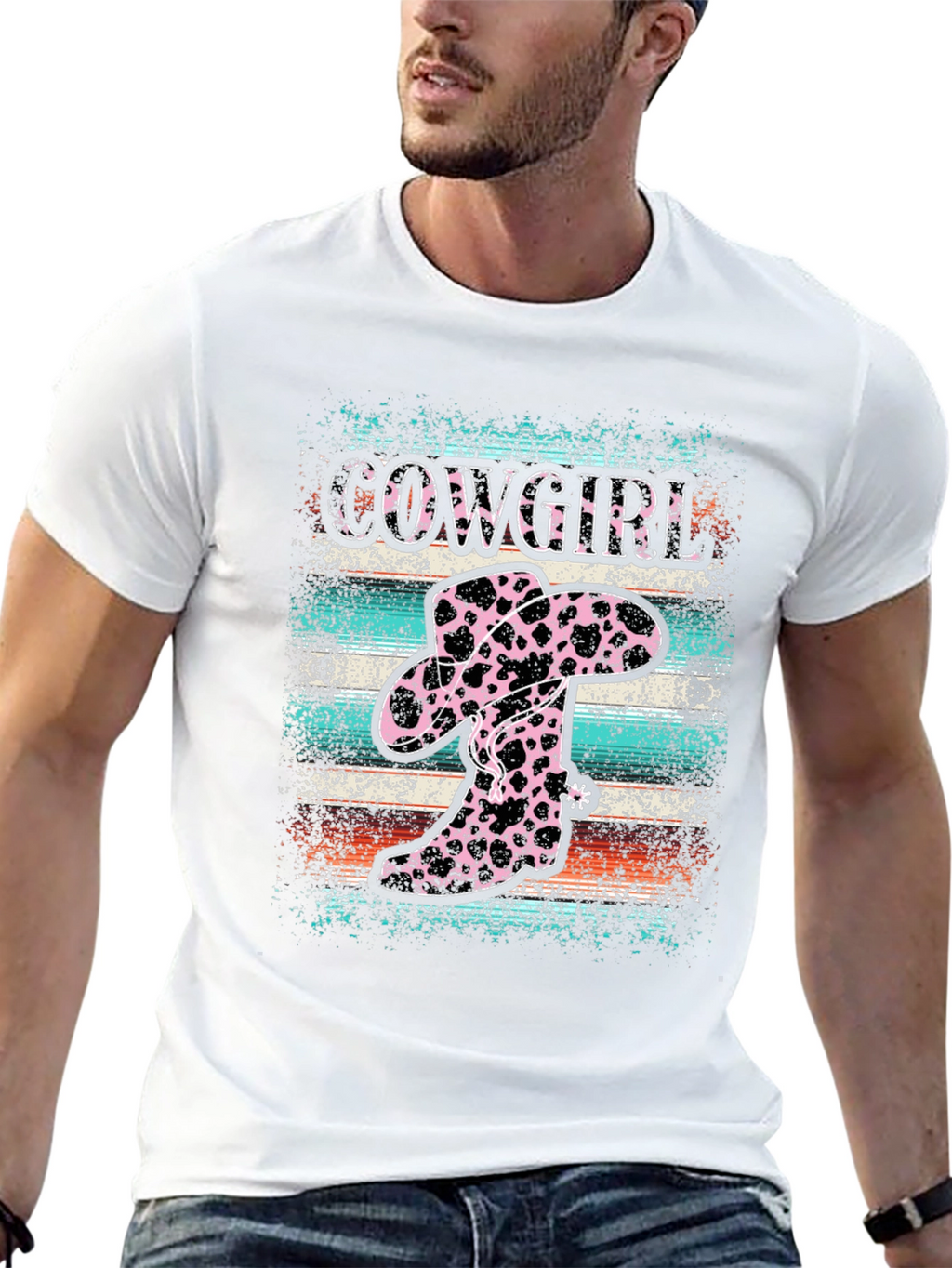 Cowgirl Boots and Hat Graphic T-Shirt