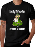 Easily Distracted By Coffee & Snakes T-Shirt