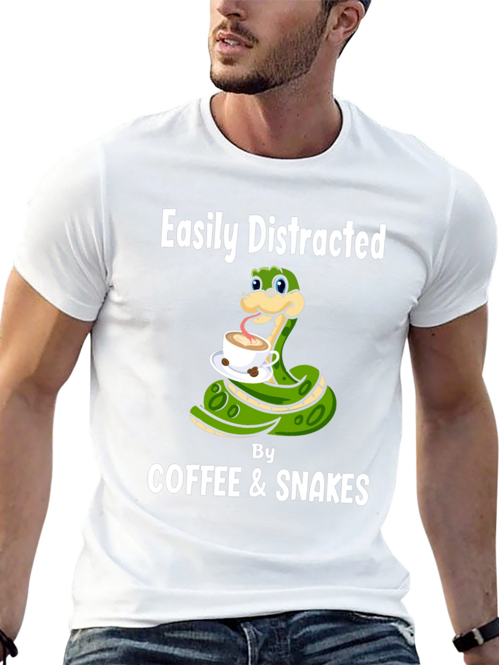 Easily Distracted By Coffee & Snakes T-Shirt