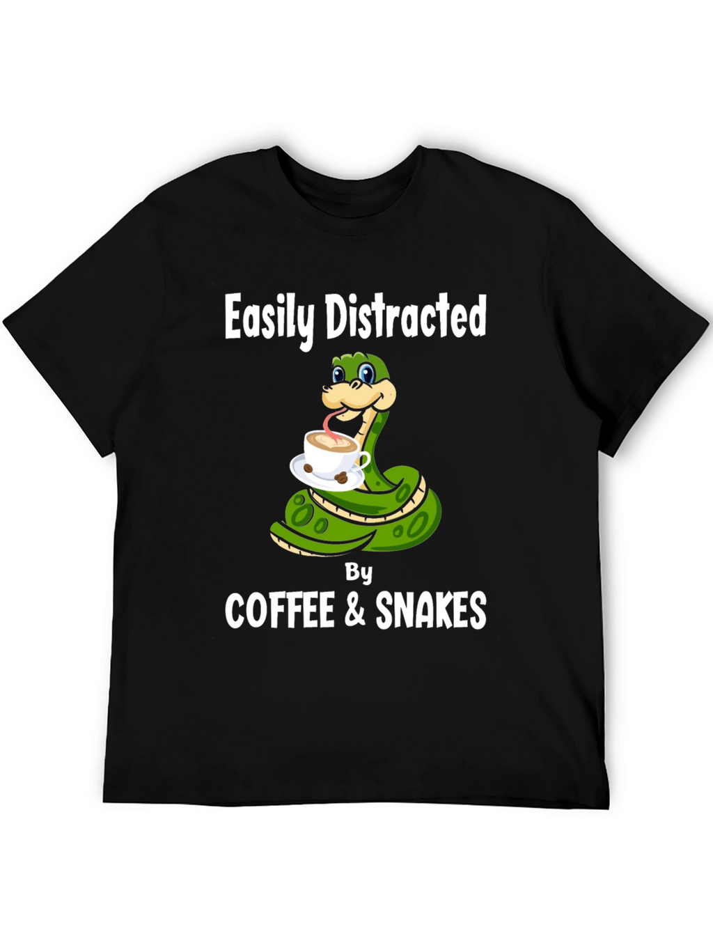 Easily Distracted By Coffee & Snakes T-Shirt
