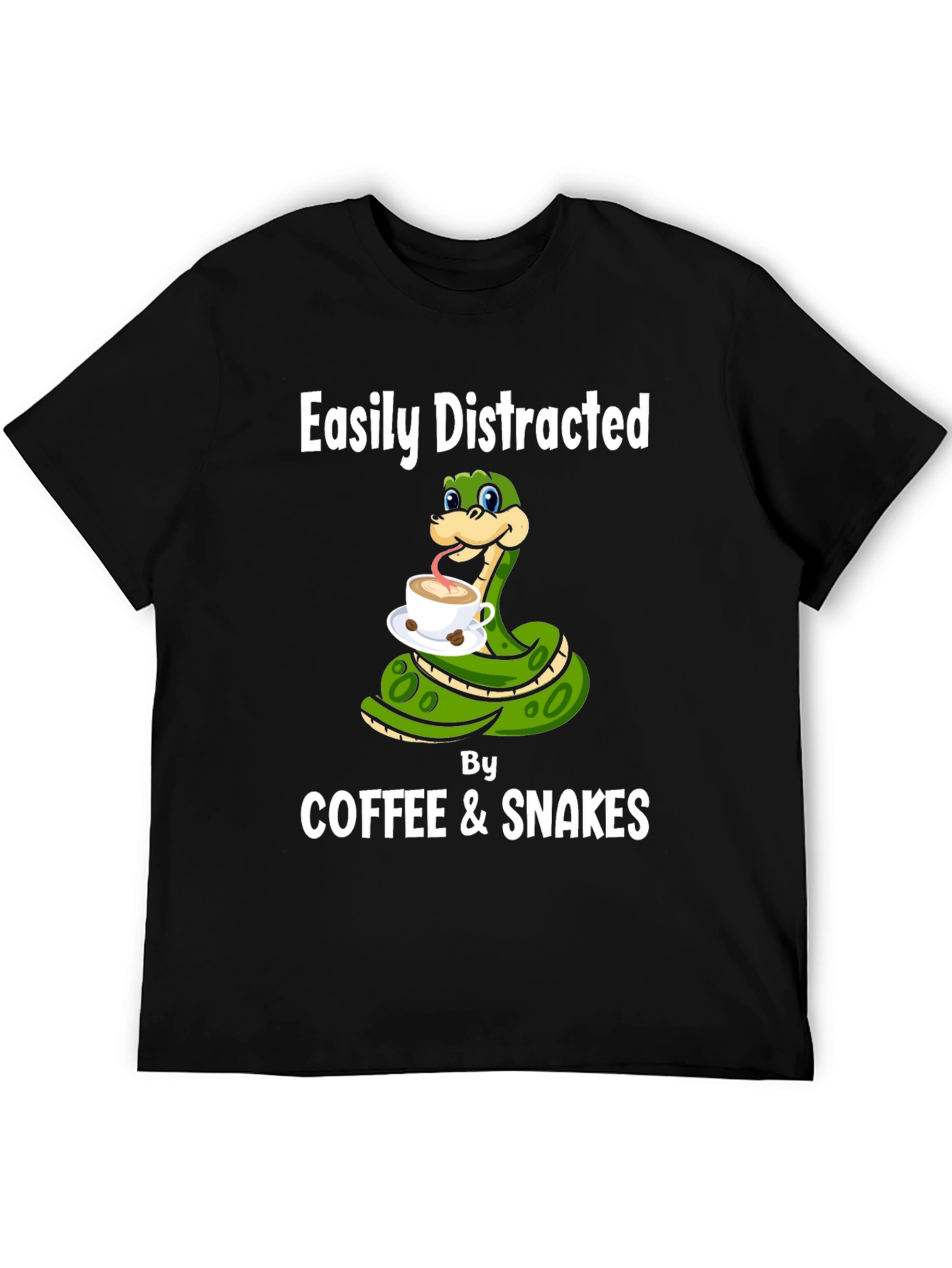 Easily Distracted By Coffee & Snakes T-Shirt