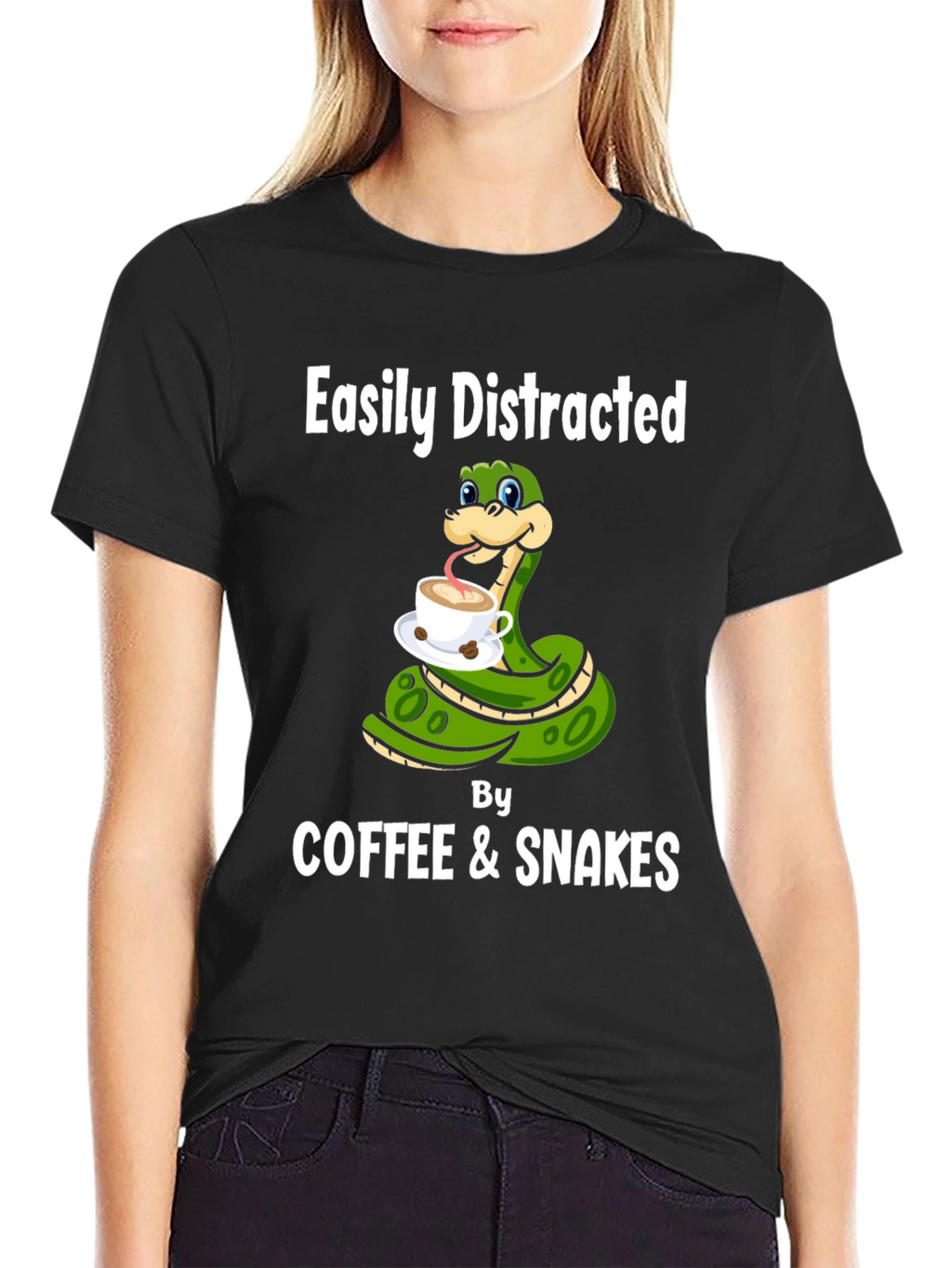 Easily Distracted By Coffee & Snakes T-Shirt