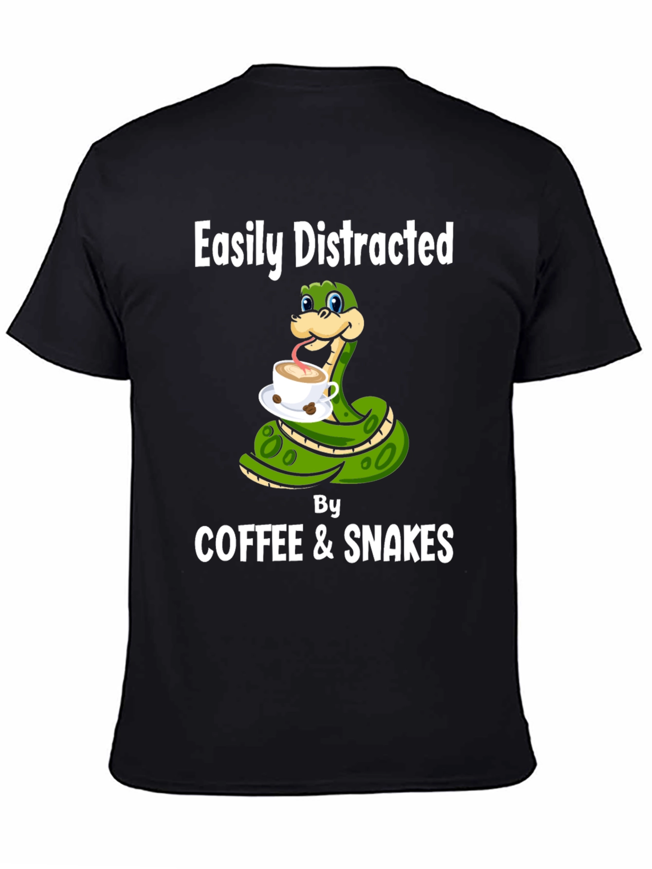 Easily Distracted By Coffee & Snakes T-Shirt