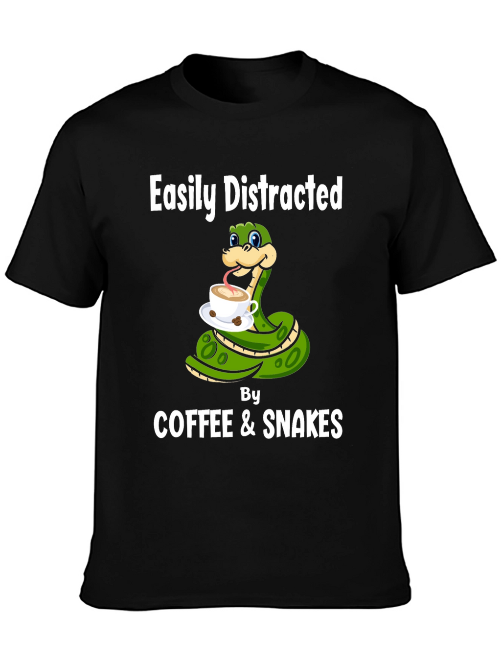 Easily Distracted By Coffee & Snakes T-Shirt