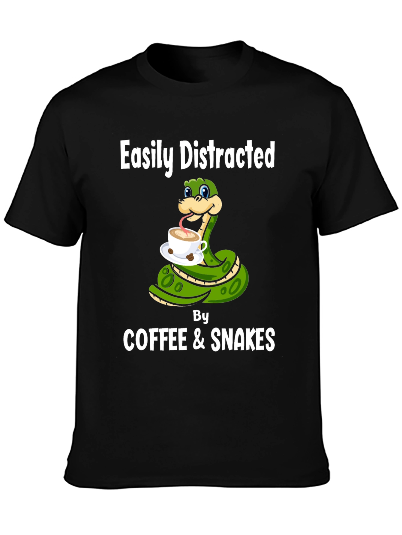 Easily Distracted By Coffee & Snakes T-Shirt