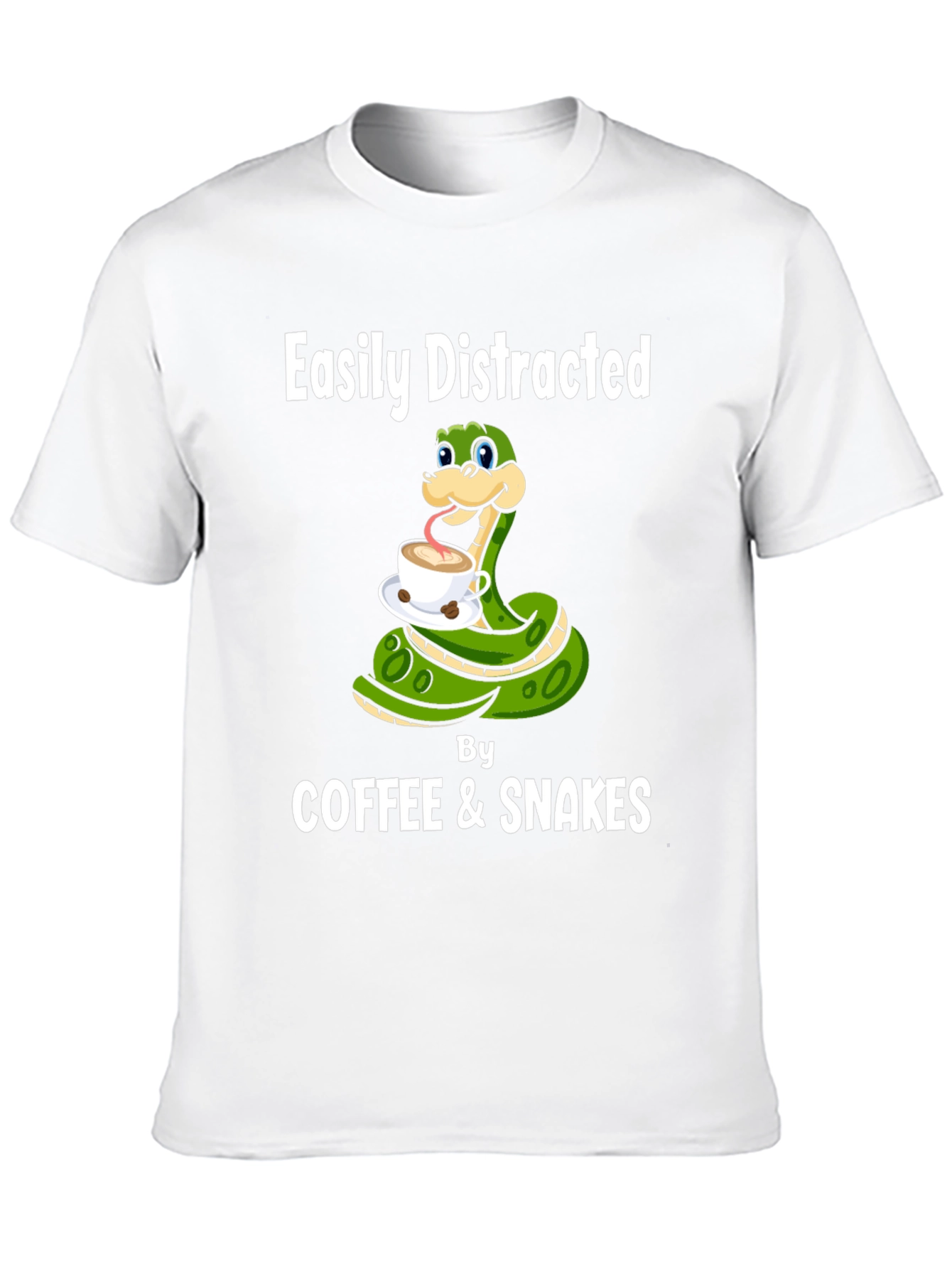Easily Distracted By Coffee & Snakes T-Shirt