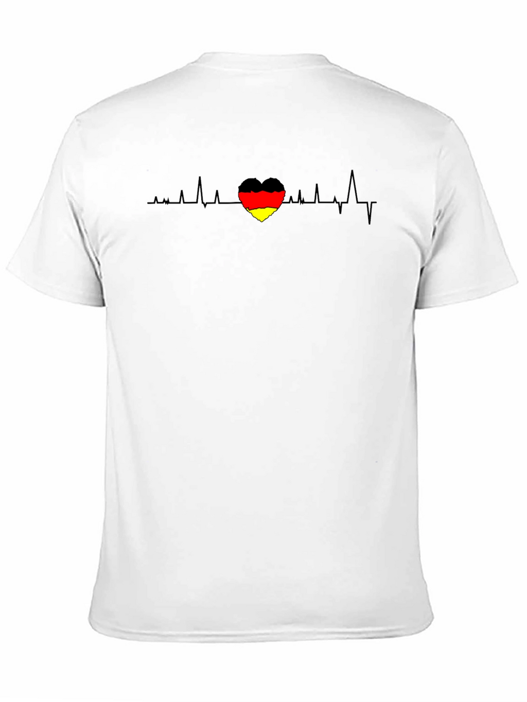 German Flag Heartbeat Graphic T-Shirt