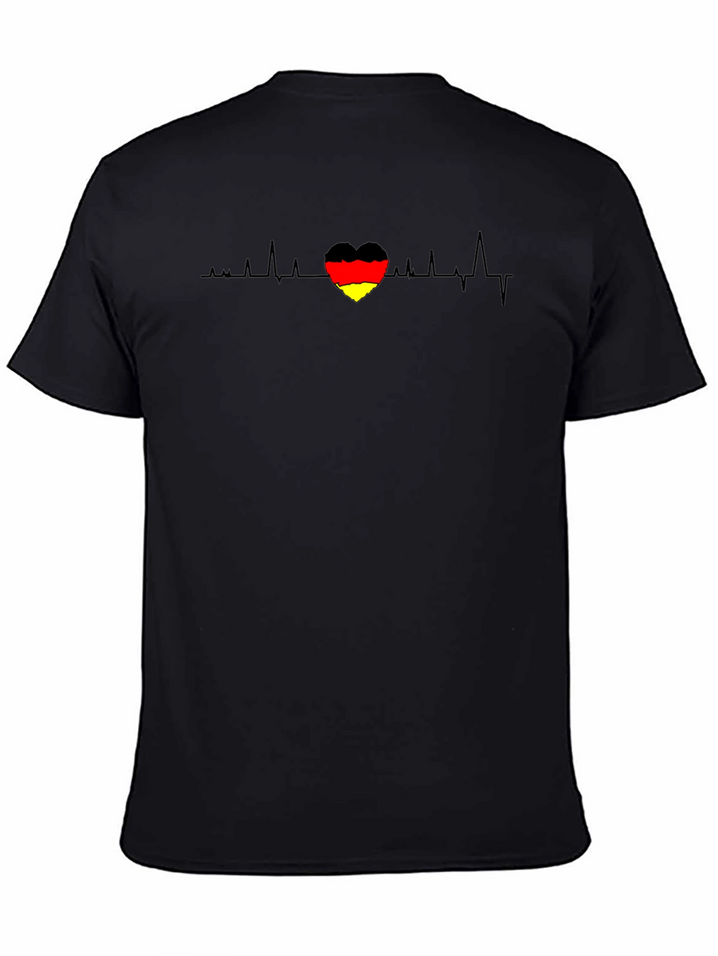 German Flag Heartbeat Graphic T-Shirt
