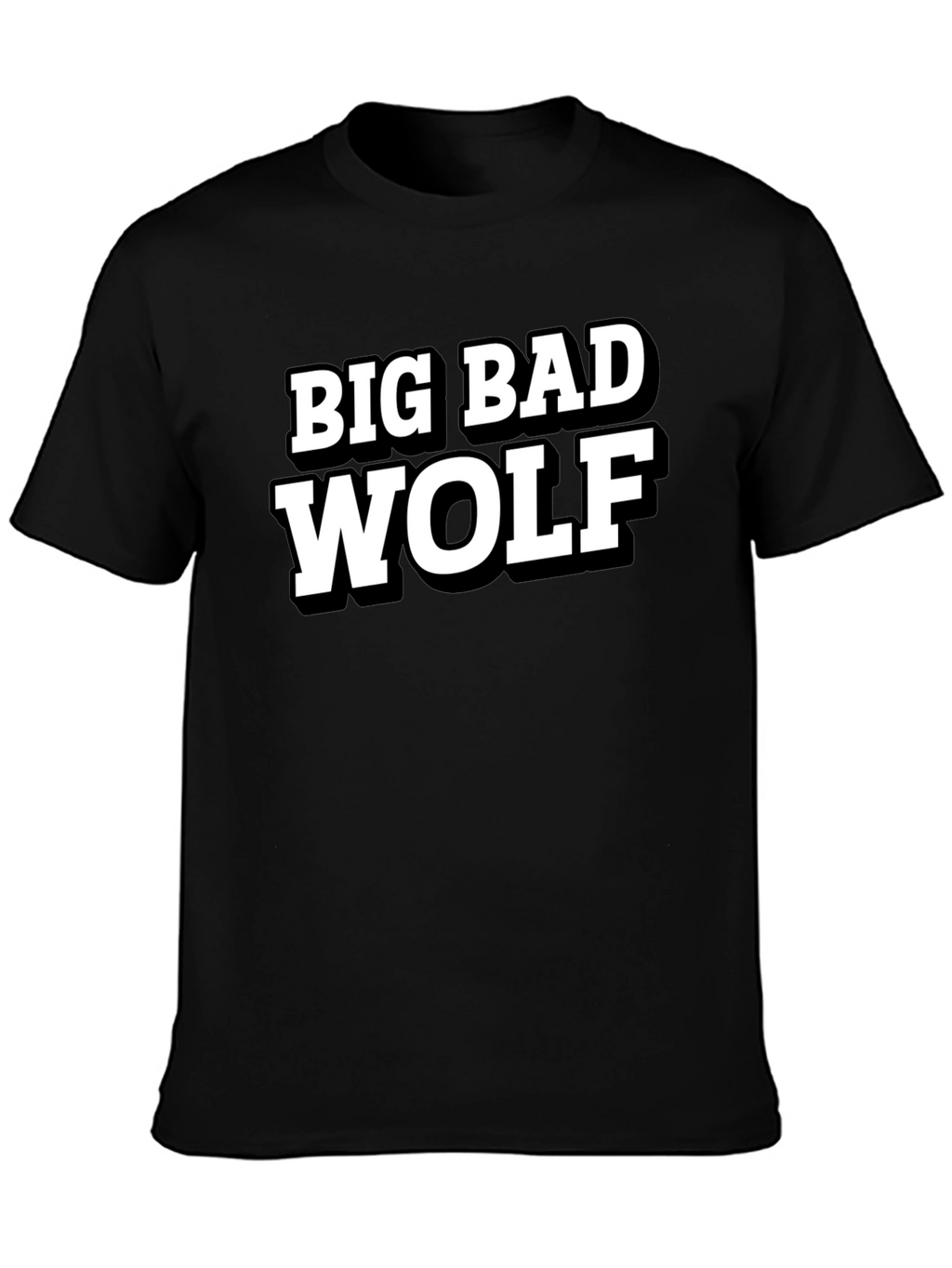 Big Bad Wolf Black Graphic T-Shirt