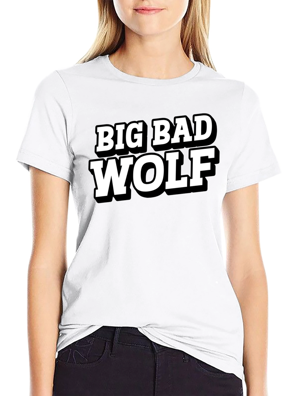 Big Bad Wolf Black Graphic T-Shirt
