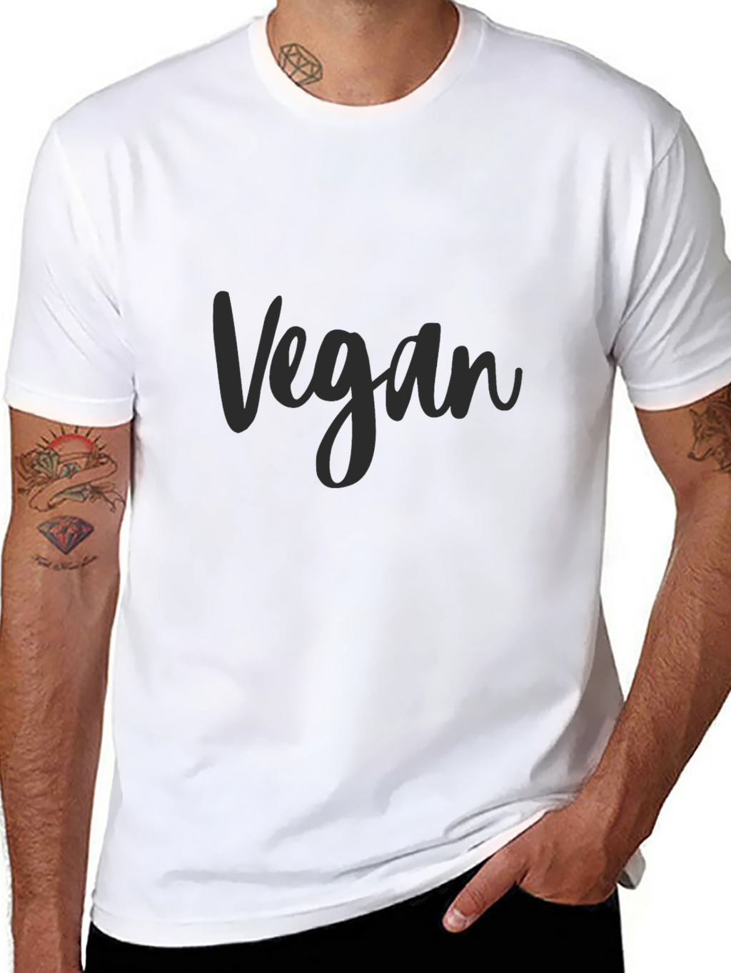 Vegan Statement T-Shirt - Modern Comfortable Fit