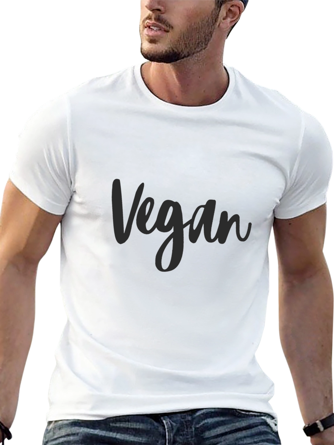 Vegan Statement T-Shirt - Modern Comfortable Fit