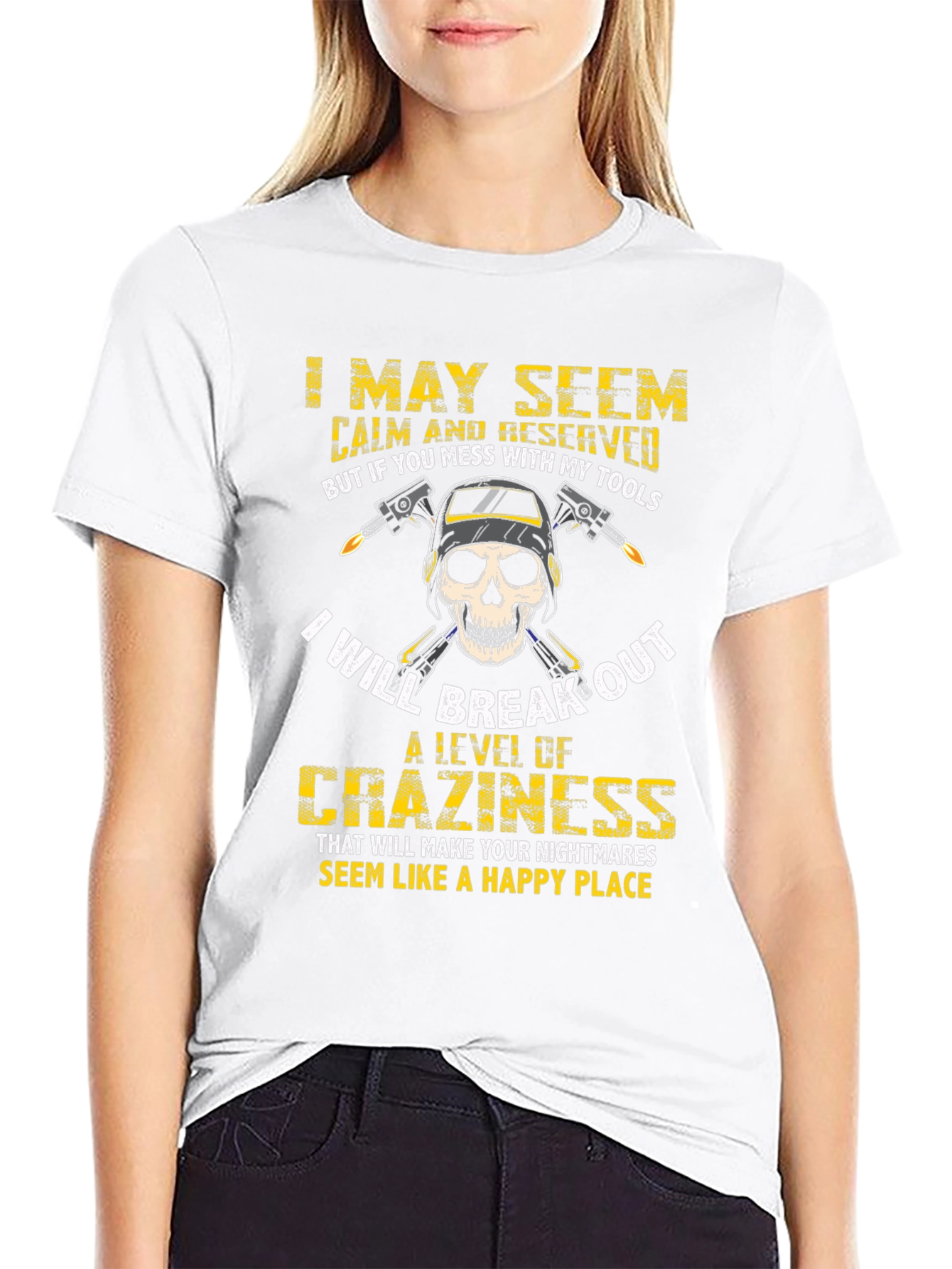 Welders Skull T-Shirt: Mess With My Tools!