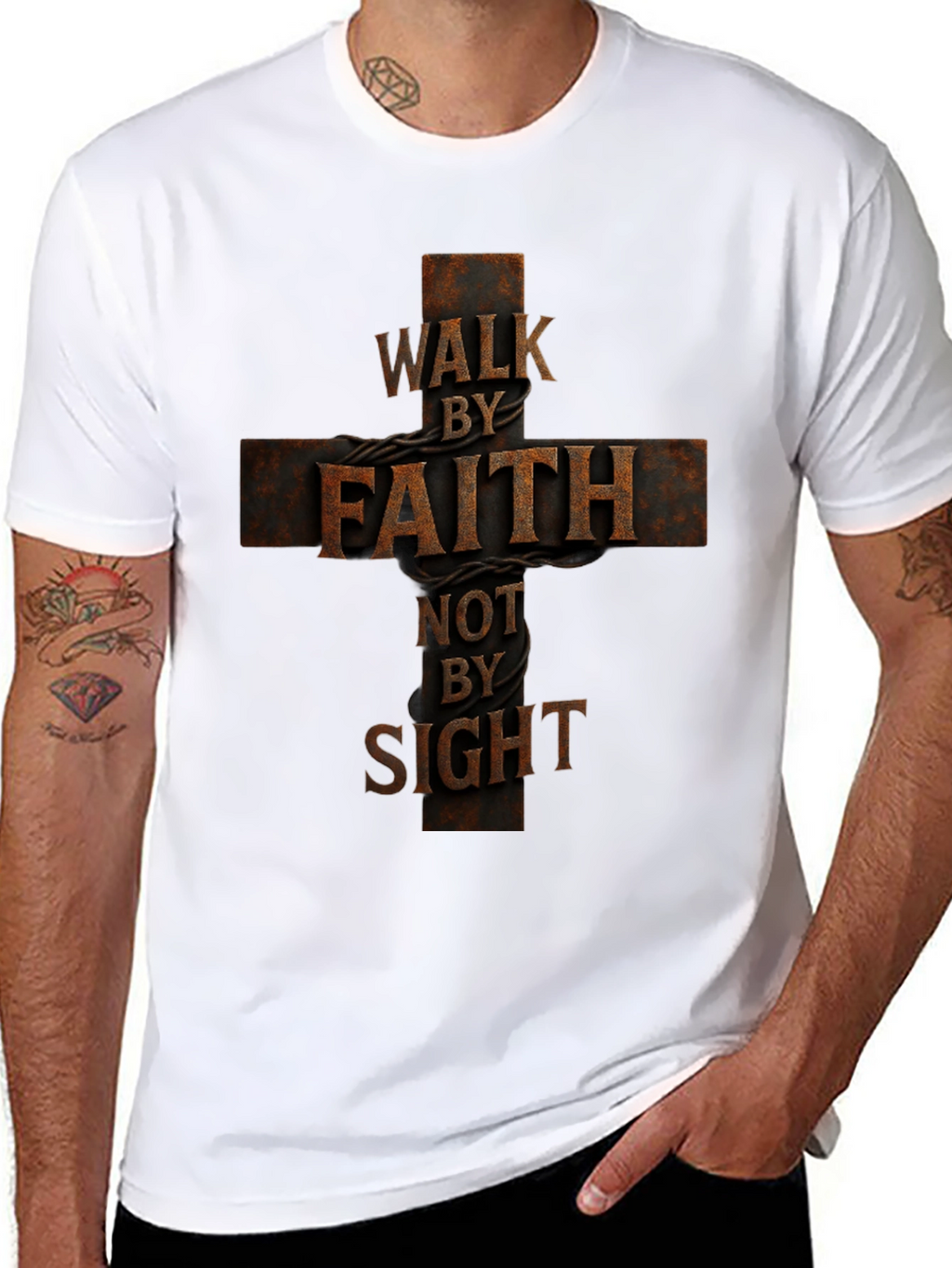 Walk by Faith T-Shirt - Christian Apparel