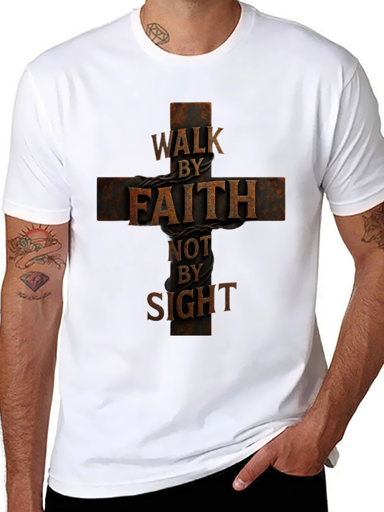 Walk by Faith T-Shirt - Christian Apparel