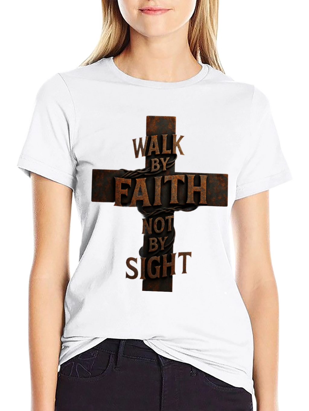 Walk by Faith T-Shirt - Christian Apparel