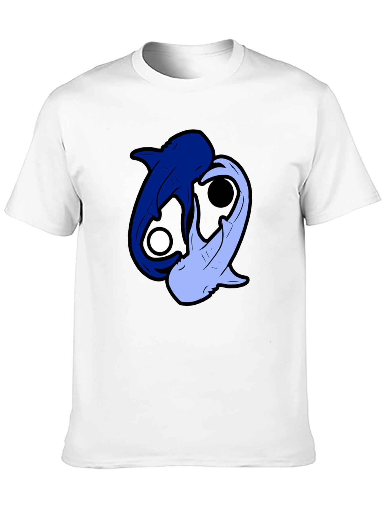 Yin Yang Sharks Black T-Shirt
