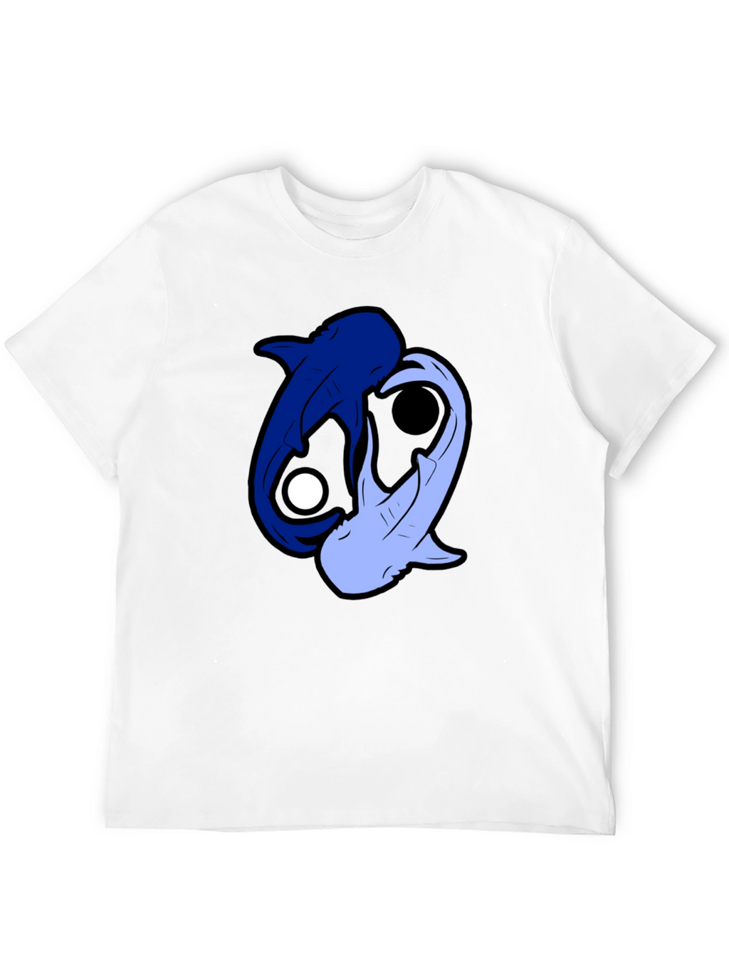 Yin Yang Sharks Black T-Shirt