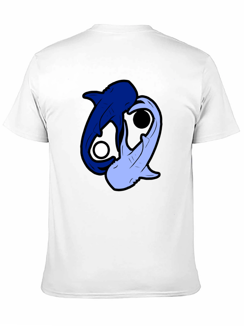 Yin Yang Sharks Black T-Shirt