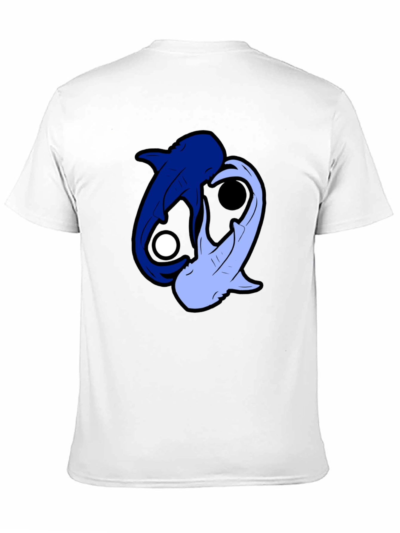 Yin Yang Sharks Black T-Shirt