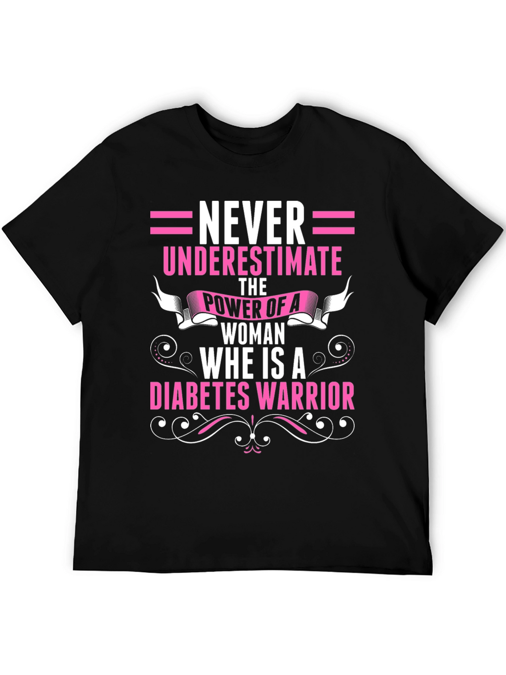 Diabetes Warrior Woman Graphic T-Shirt