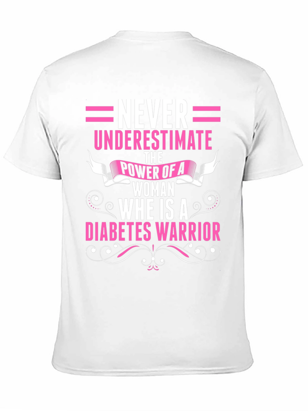 Diabetes Warrior Woman Graphic T-Shirt