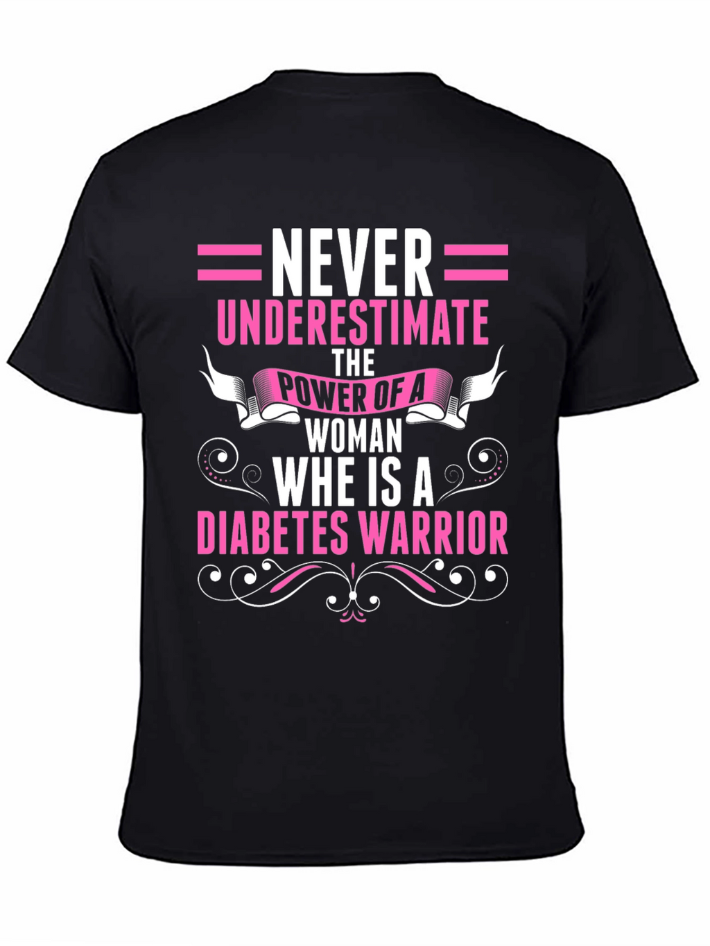 Diabetes Warrior Woman Graphic T-Shirt