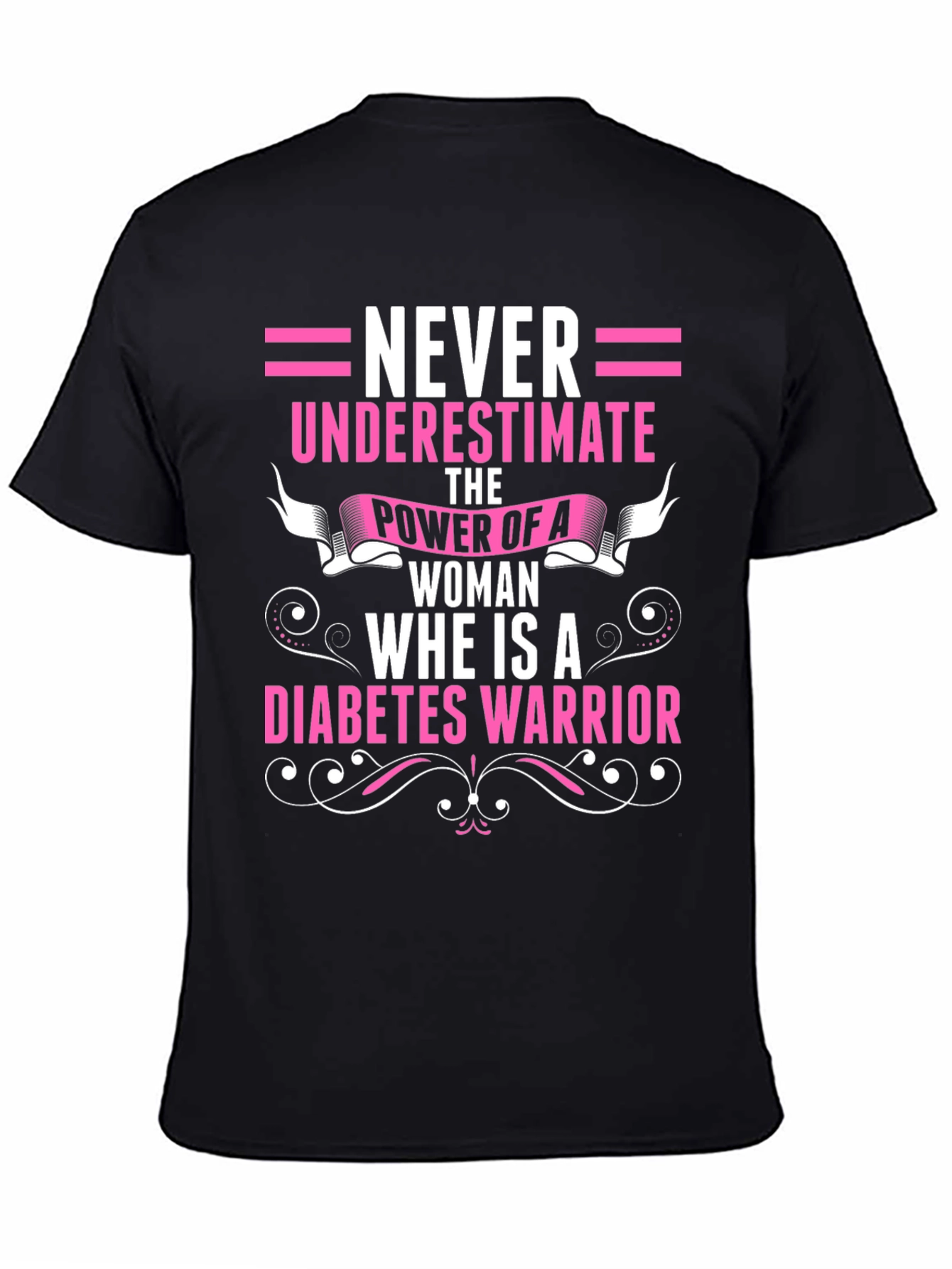 Diabetes Warrior Woman Graphic T-Shirt